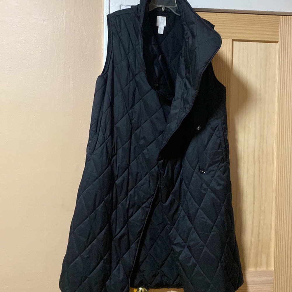 Black vest coat